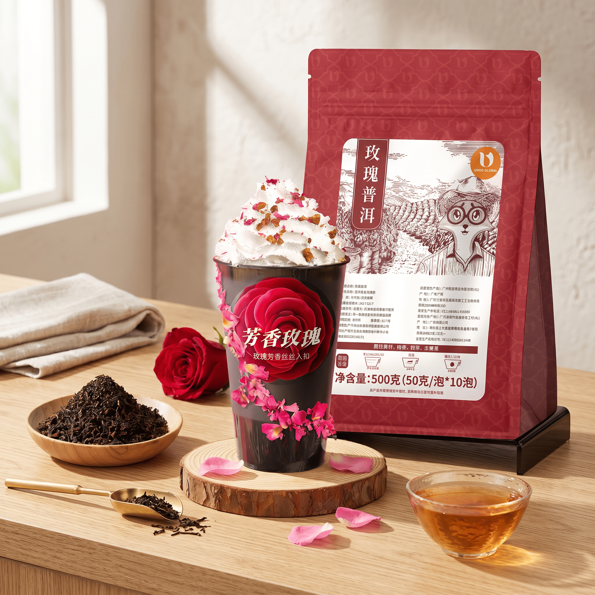 Rose Pu-erh Loose Leaf Tea